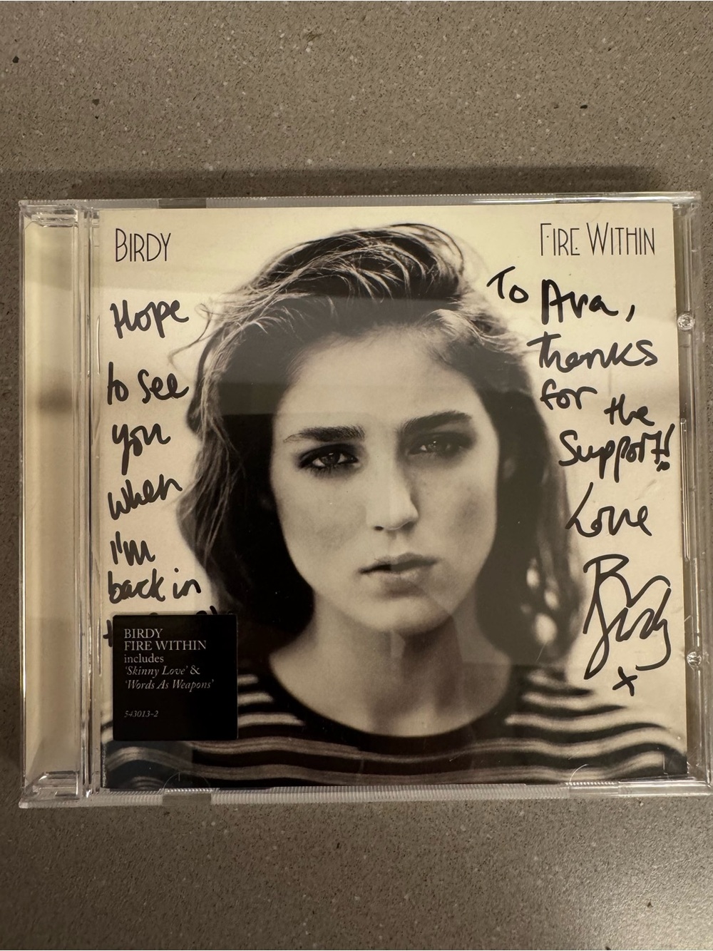 Birdy - Fire Within cd signed